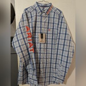 Ariat Men's Pro Team LS Shirt Large Tall